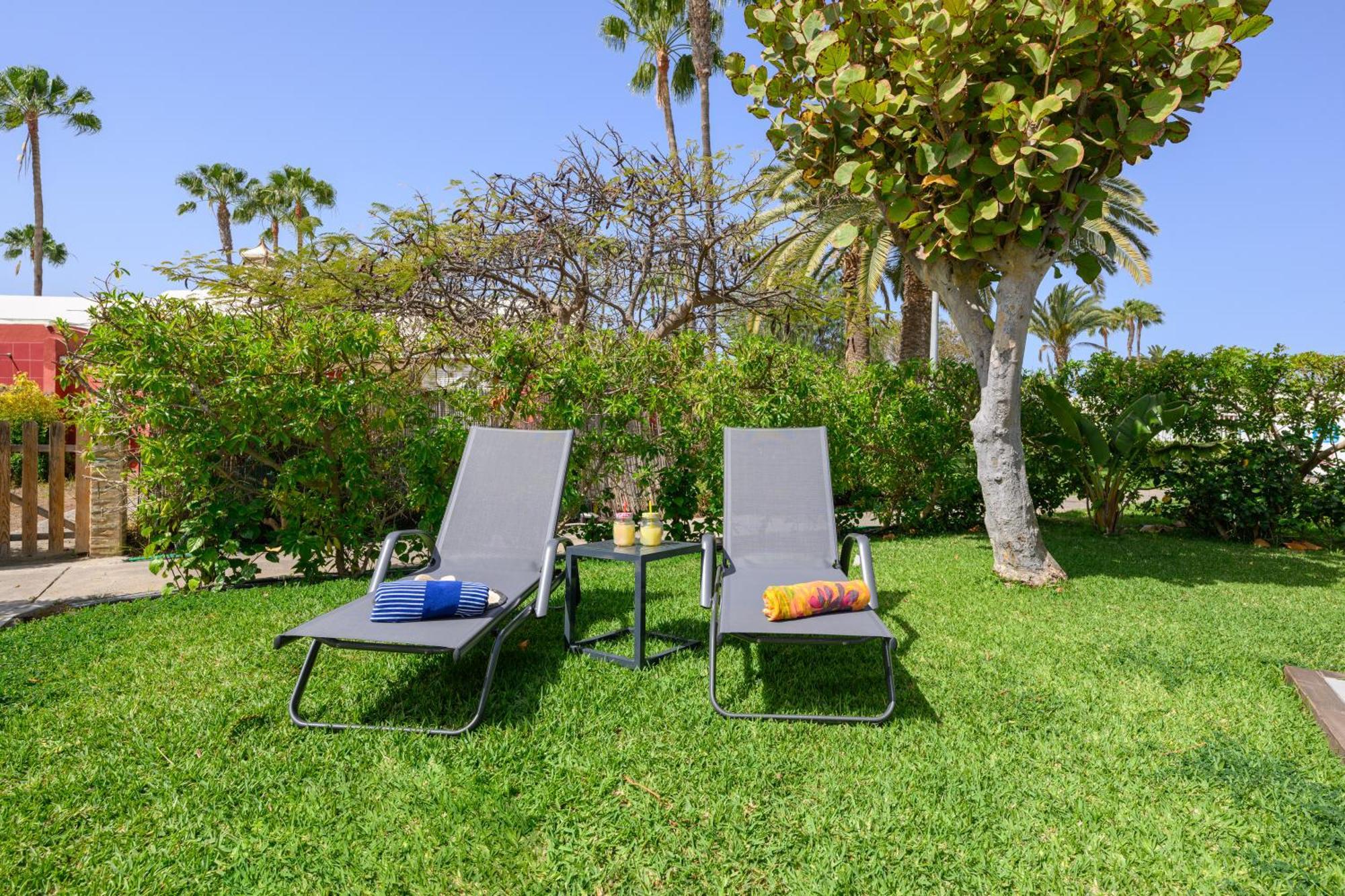 Villa Guerrero - Terraza Y Acceso A Piscina Comun Maspalomas  Buitenkant foto