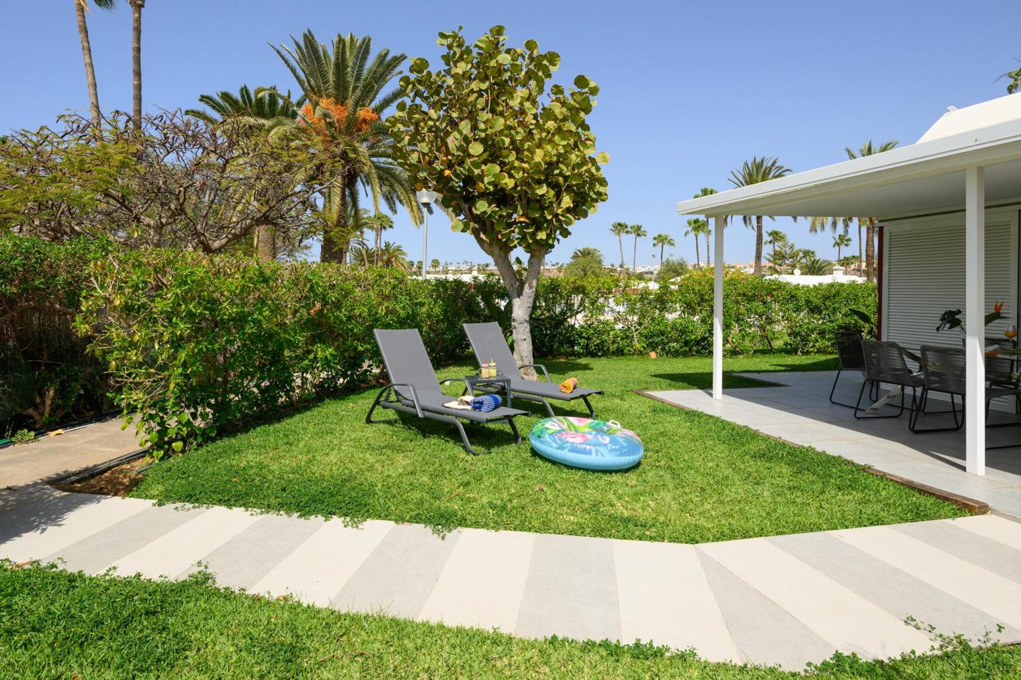 Villa Guerrero - Terraza Y Acceso A Piscina Comun Maspalomas  Buitenkant foto