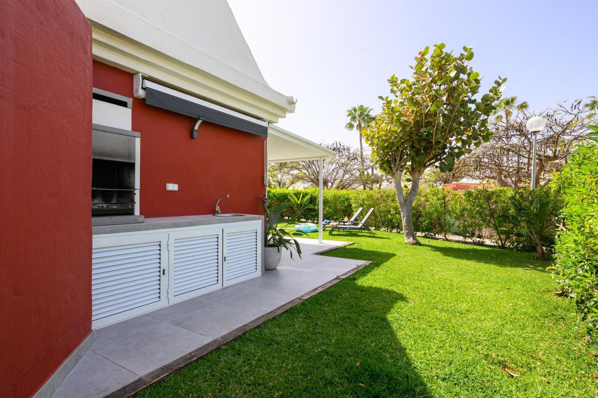 Villa Guerrero - Terraza Y Acceso A Piscina Comun Maspalomas  Buitenkant foto