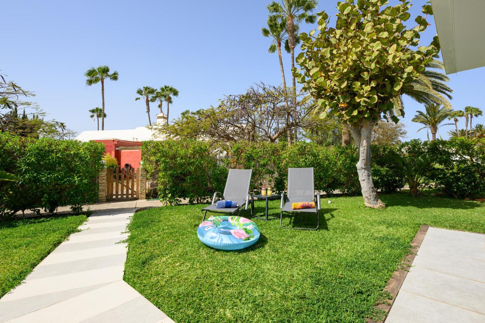 Villa Guerrero - Terraza Y Acceso A Piscina Comun Maspalomas  Buitenkant foto